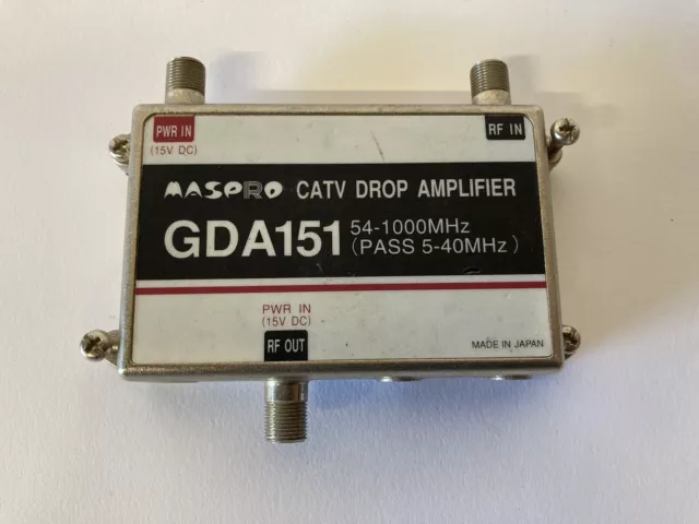 MasPro GDA151 Cable Drop Amplifier Signal Booster HDTV CATV