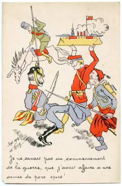 WW1. Militaria. Satira E Propaganda da Guerra. Guglielmo II. il Kaiser