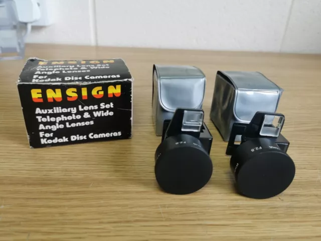 Ensign AUX Lens Set - Telephoto & Wide For KODAK Disc Cameras