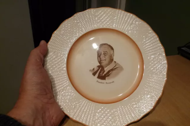 Solian Ware - Somo Pottery - President Roosevelt Commemorative Plate - Very Rare