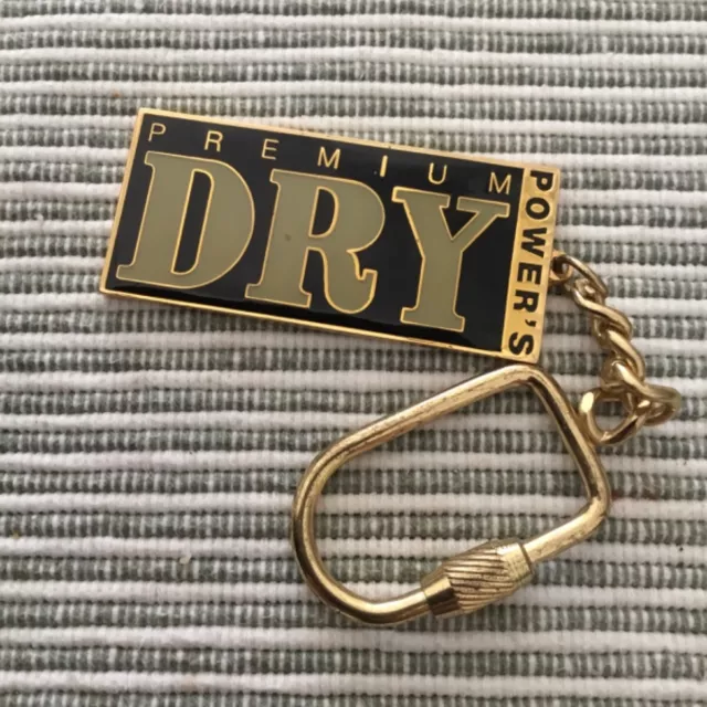 BEER BREWERIANA Power's Premium Dry Promo Badge Keyring