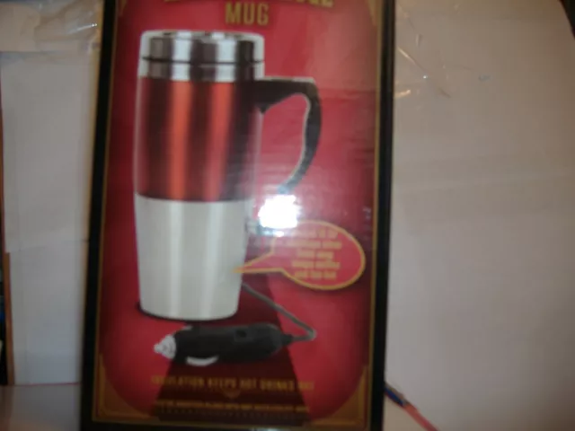 Heated travel mug Stainless Steel Heated Travel Mug 15 oz 12V DC Adapter