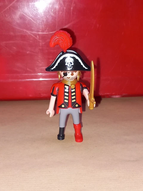 Figurine Playmobil Pirate Jambe De Bois N°2 Avec épée - Occasion En Bon état | Accessoire Pour Bateau Pirate