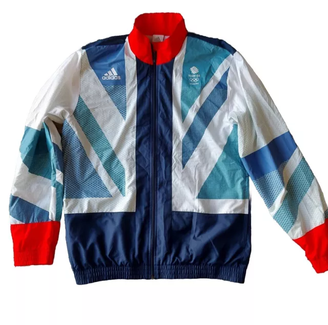 London 2012 Tracksuit Presentation Jacket Men's Medium Adidas Olympic Team GB