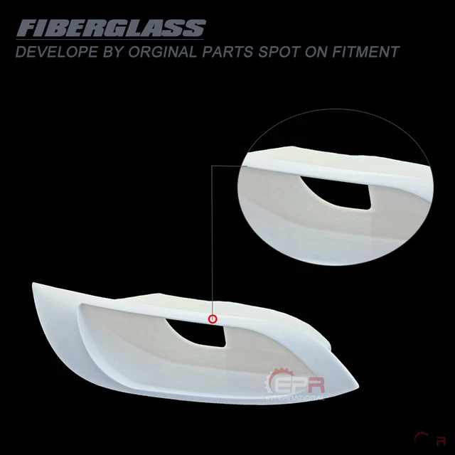 For E92 M3 StanceWZ ATTK Type Fiberglass Vent Headlight Cover Replacement LHD