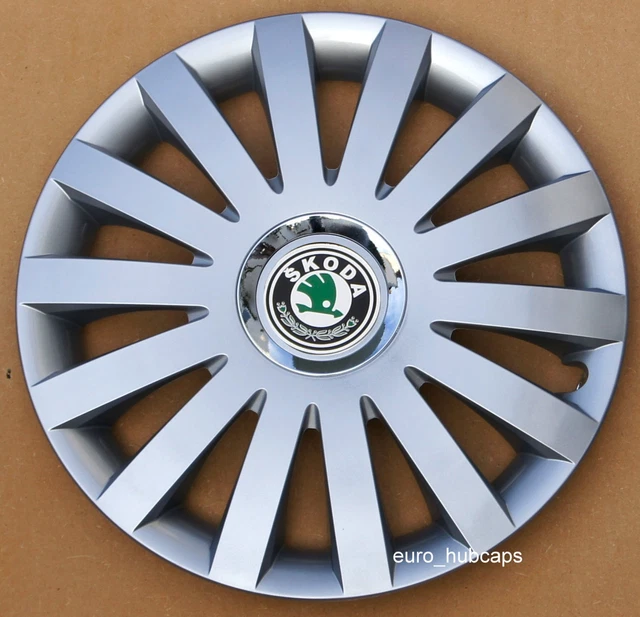 Silver 15" wheel trims, Hub Caps, Covers to fit Skoda Octavia  (NOT FABIA)