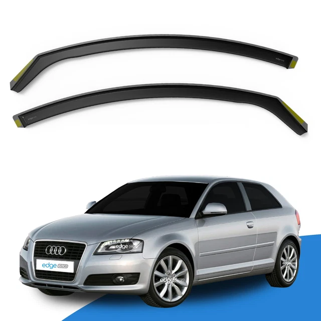 Audi A3 S3 8P 2003-2012 3 Door Hatchback Wind Deflectors 2pc Edgevisors Tinted