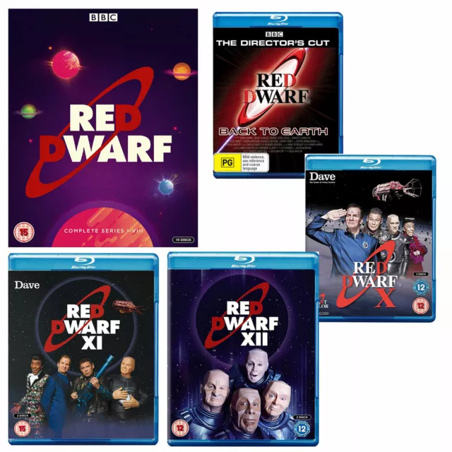 Red Dwarf Just The Shows Complete Series Seasons 1 - 12 Blu Ray Back to Earth