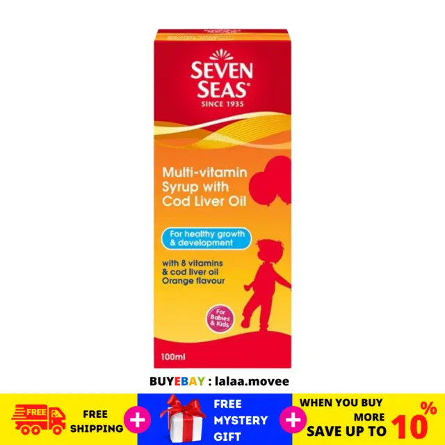 Seven Seas Multivitamin Syrup With Cod Liver Oil Orange Flavor For Kids 100ml
