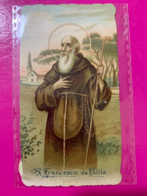 Santino Holy Card, San Francesco Da Paola - Rif. 11351