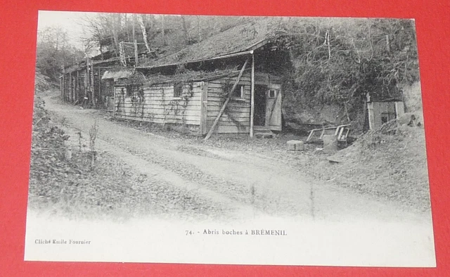 Cpa Postcard War 14-18 Bremenil 54 Murder-Et-Moselle Shelters Boches