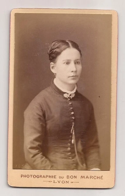Photo Albuminé Cdv Carte de Visite Jolie Jeune Femme Vers 1890