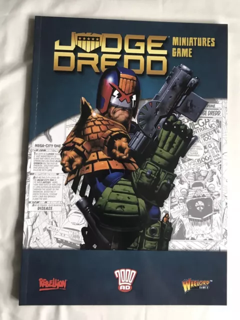 Judge Dredd Tabletop Skirmish Game Rule Book Warlord Games Sci Fi 2000AD