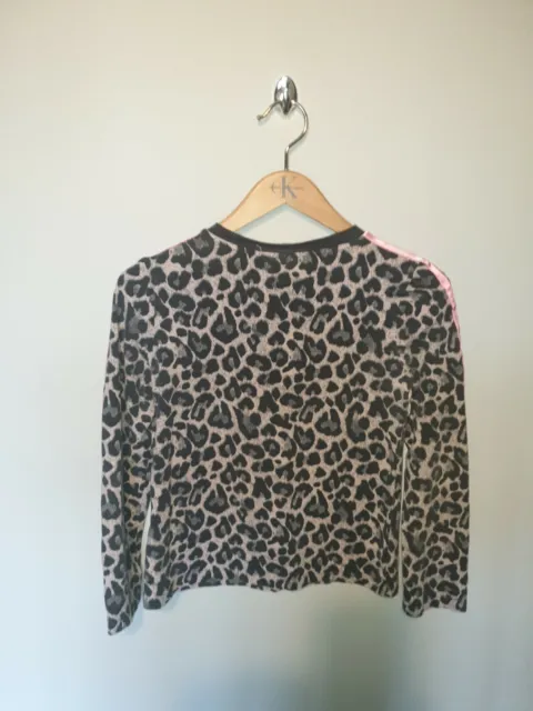 Girls ADIDAS ORIGINALS Pullover LEOPARD Print Sweatshirt Age 11-12 Years 4