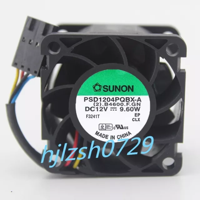 1PCS SUNON PSD1204PQBX-A 4028 4CM 9.6W 12V Server Cooling Fan 4-wire