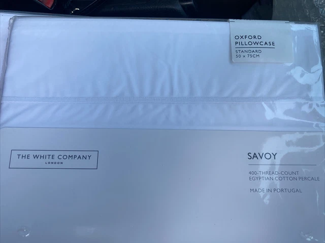 The White Company - Oxford Pillowcases 400 Thread Count Egyptian Cotton X2 NEW