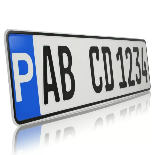 PARKPLATZSCHILD PARKPLATZ KENNZEICHEN mit Wunschtext Wunschkennzeichen