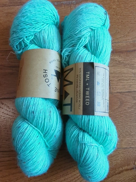 Madelinetosh TML tweed set of 2; 420yds fingering 90/8/2 SWmerino/viscose/nylon