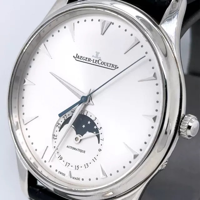 JLC JAEGER LECOULTRE Master Quadrante Argento Ultra Sottile Luna
