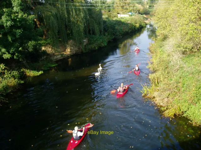 Photo 6x4 River Beult from Yalding Bridge Congelow  c2005