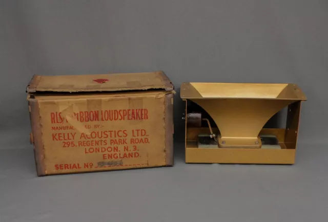 Kelly Acoustics LTD,RLS/Ribbon Loudspeaker,London Vintage W/Orig.Box