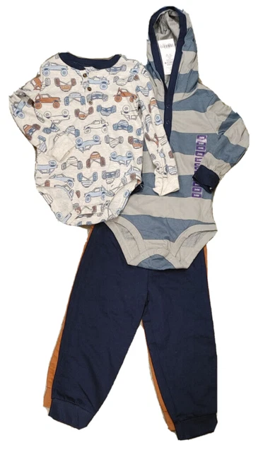 NWT Baby Boy CARTERS 4 Piece Monster Truck Set Size 24M