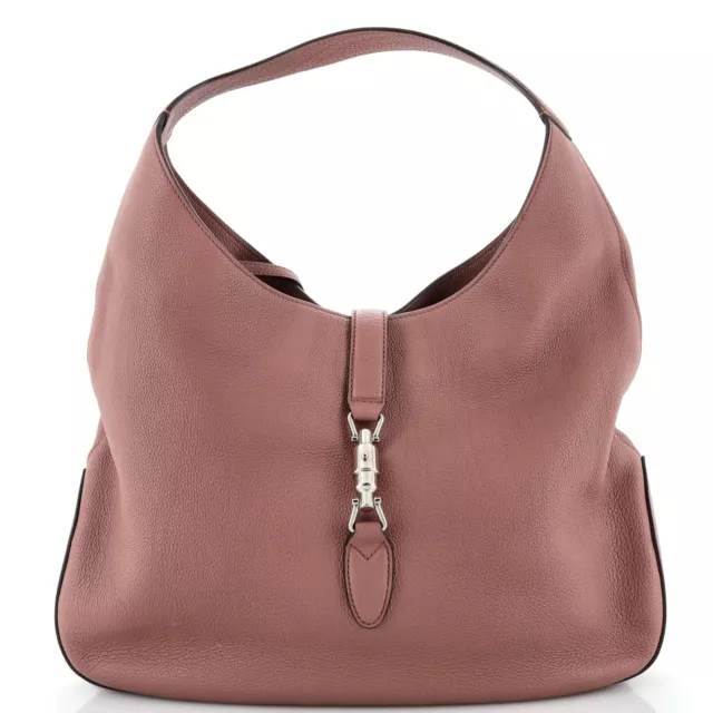 Gucci Jackie Soft Hobo Leather Large Pink