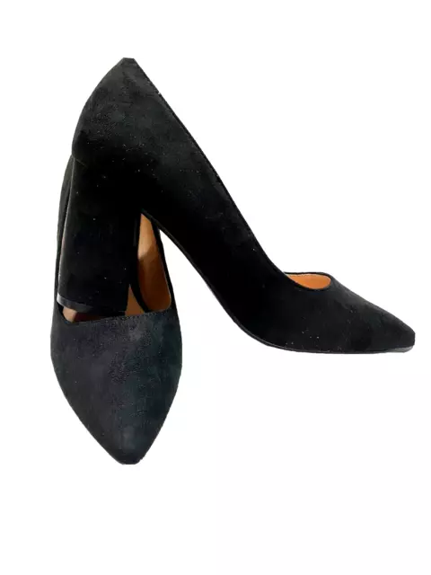 ⭐ Zapatos de Salón Mujer Negro Tacón Alto Pumps Damas Schuhe Talla 39 Y 40