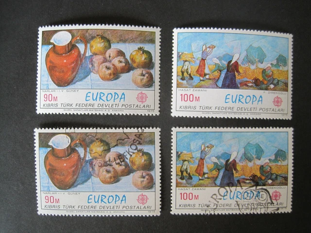 Türkisch -Zypern Europa Cept  MiNr. 23-24  postfrisch** & gestempelt  (AE 066)