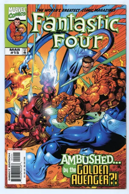 Fantastic Four 15 (Mar 1999) NM- (9.2) - 1st appearance Valeria (cameo)