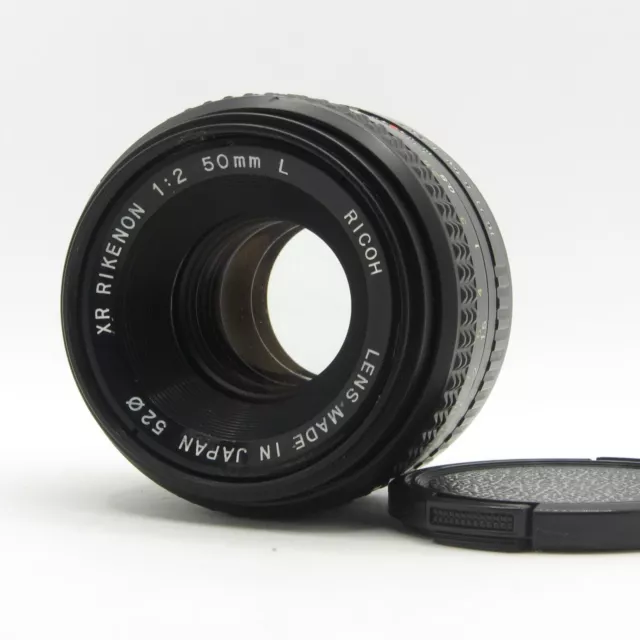 Ricoh XR Rikenon 50mm F2 L MF Standard Prime Lens for Pentax K from Japan