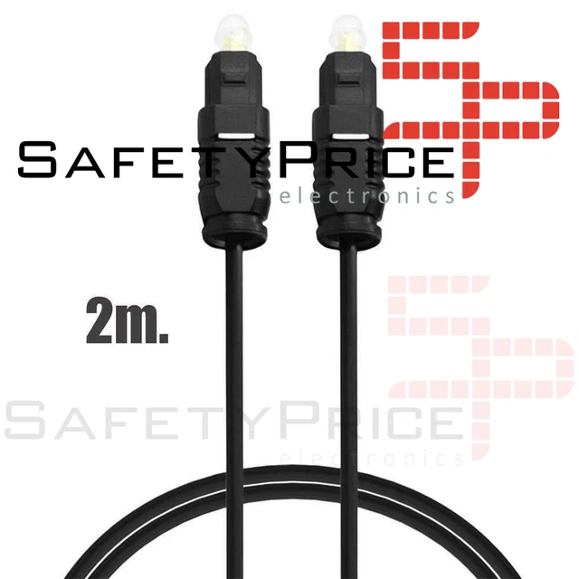 Câble à fibre optique audio numérique Toslink 2 m fibre optique son optique...