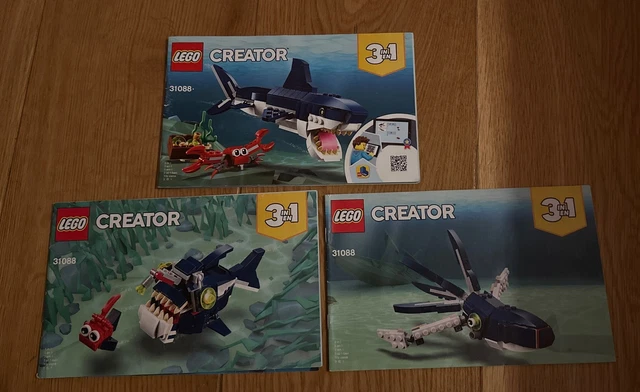 Lego deep sales sea creatures instructions
