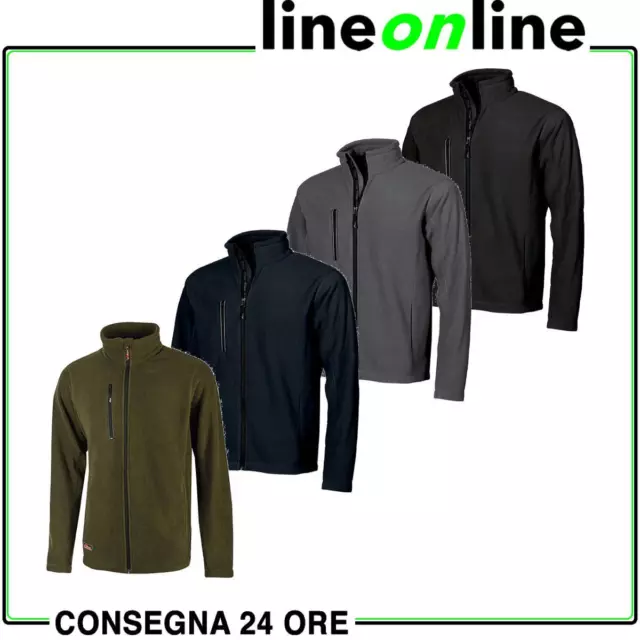 Felpa in pile da lavoro con zip U-Power Warm invernale con taschini laterali