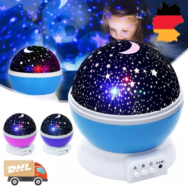 USB LED Sternenhimmel Projektor Lampe Nachtlicht Ambient Starlight Kinder Dekor