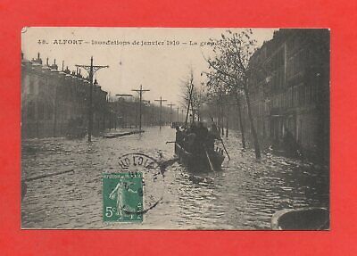 ALFORT - Inondations de janvier 1910 - La grande rue  (K1341)