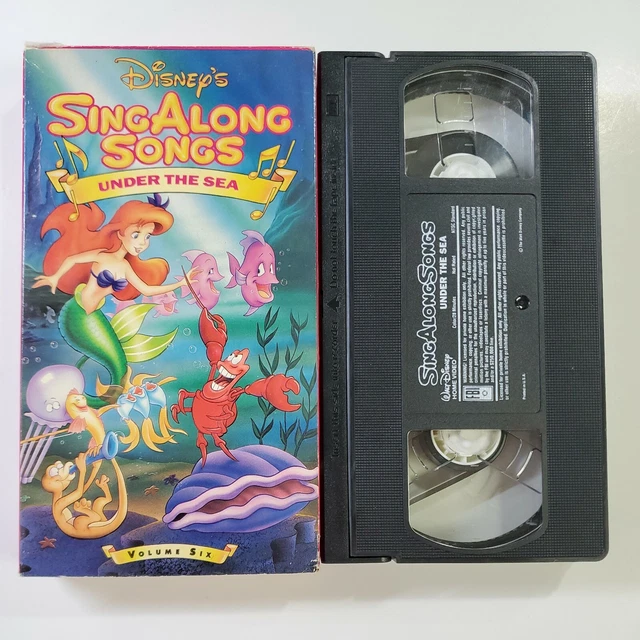 DISNEY’S SING ALONG Songs Little Mermaid Under the Sea VHS Video Tape