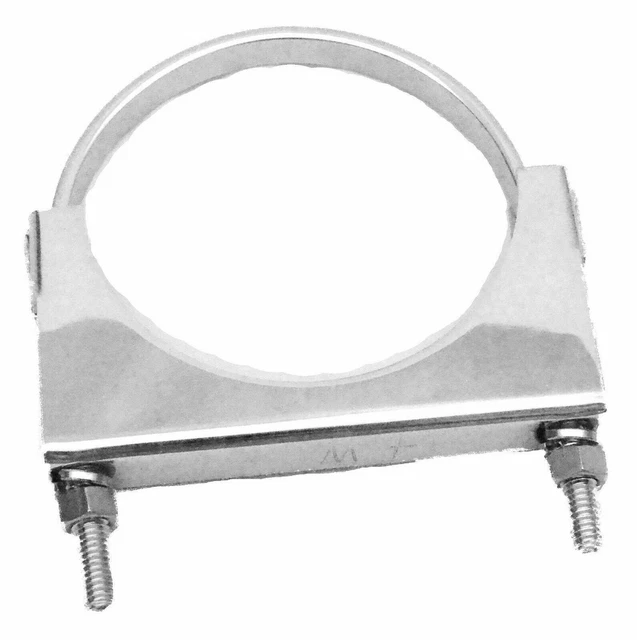 exhaust bracket 4" U-Bolt style chrome muffler clamp Peterbilt Kenworth Freightl