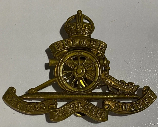 GENUINE WW2 ROYAL Artillery Regiment Cap Badge British army £10.00 ...