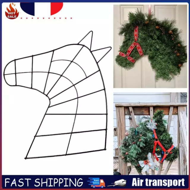 Christmas Garlands Handmade Pet Wreath Home Wall Decor for Garden (Black) FR
