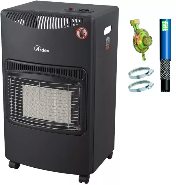 Stufa A Gas Gpl Infrarossi 4100W 3 Livelli Di Potenza Con Kit Di Motaggio Gpl