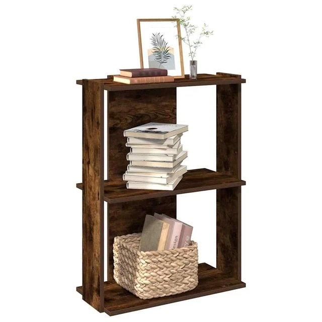 Libreria Bassa Scaffale 3 Ripiani Lungo Cm 180 In Legno Naturale E Nero E Naturale Per Ingresso Cm 180x35x74h