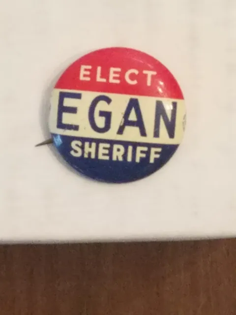 Très joli lot d'épingles de campagne vintage Jim Egan pour shérif étoile milieu du siècle cool 2