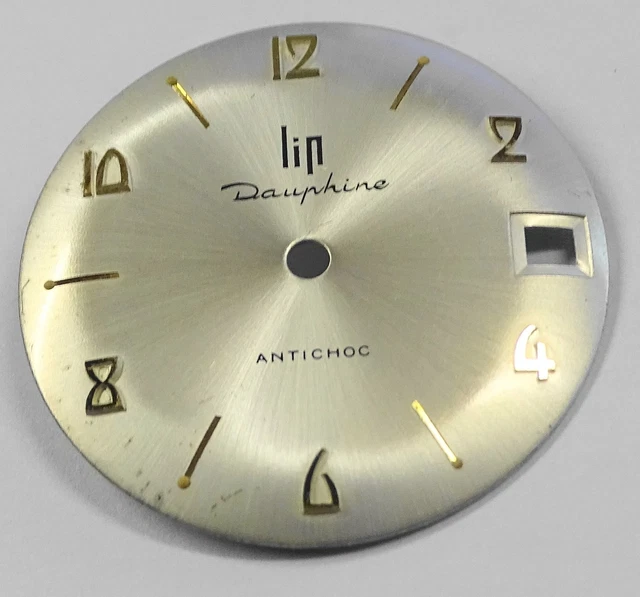 Cadran Vintage Gris Pour Montre LIP R184 Electronic - Diamètre 28.75 Mm, Occasion