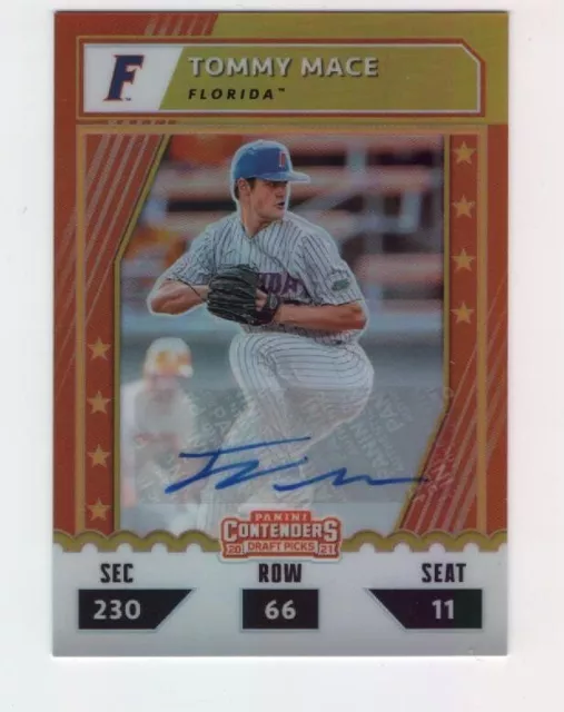 2021 Panini Elite Extra Edition Gold Auto /10 Tommy Mace #CTO-TO Cleveland