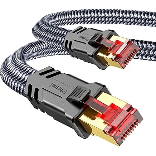 SNOWKIDS Cat 8 LAN Kabel 5m 40Gbps Netzwerkkabel Hochgeschwindigkeits 2000MHz...