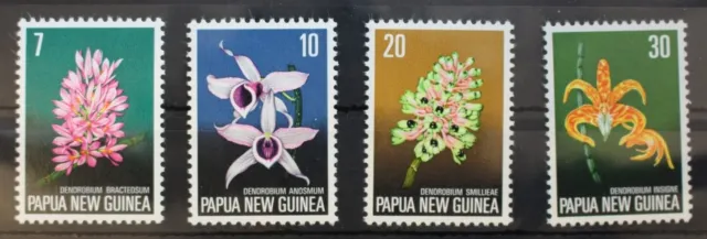 Papua Neuguinea 275-278 postfrisch Blumen #RW103