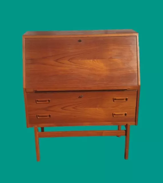 Orig SEKRETÄR No. 68  ARNE WAHL DESIGN DENMARK Teak 60er Jahre