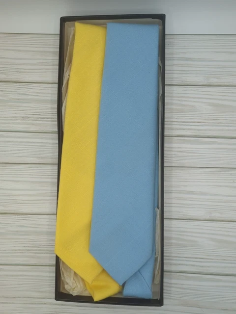 Set Di Cravatta In Seta Classica Con Paisley Blu Argento, Polsini - Foto 9