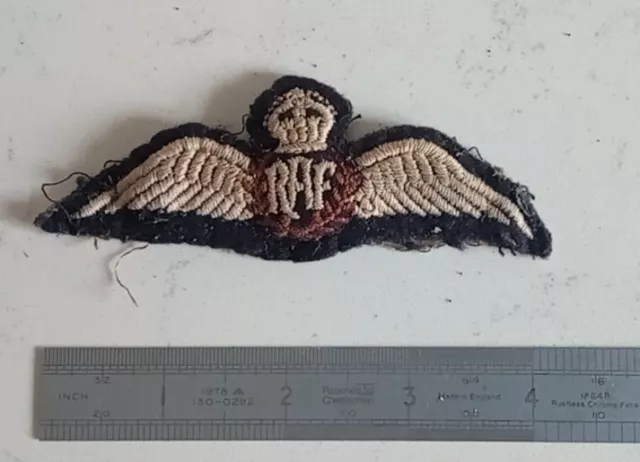 RAF Kings Crown Pilots Wings Flying Badge